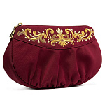 -2000356952907 Косметичка "Фантазия" креп (атлас) Разм. 13*21*3.5 Мод. 470 Рис. 1402 п.х.с. Р