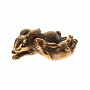 Бронзовая статуэтка "Кролик с крольчонком", фотография 2. Интернет-магазин ЛАВКА ПОДАРКОВ