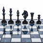 Шахматы с перламутром и фигурами из хрусталя 45х45 см, фотография 4. Интернет-магазин ЛАВКА ПОДАРКОВ
