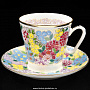 Кофейная пара "Весенние цветы" (форма "Черный кофе"), фотография 1. Интернет-магазин ЛАВКА ПОДАРКОВ