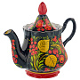 Самовар электрический 1,5 л с сервизом "Яблоко". Хохлома, фотография 7. Интернет-магазин ЛАВКА ПОДАРКОВ