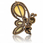Брошь с янтарной вставкой "Пчелка Майя", фотография 1. Интернет-магазин ЛАВКА ПОДАРКОВ