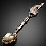 0015559-КРОЛИК  Серебро 875° Ложка "ВОСТОЧНЫЙ ГОРОСКОП"  Sl 075 23,3