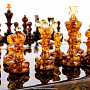 Шахматы с инкрустацией из янтаря и янтарными фигурами "Африка", фотография 15. Интернет-магазин ЛАВКА ПОДАРКОВ