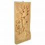 Деревянное резное панно "Лесовик" 50х25 см, фотография 1. Интернет-магазин ЛАВКА ПОДАРКОВ