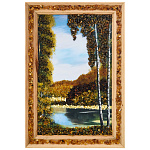 0065055-19*28см ПАННО настенной ПЕЙЗАЖ № 19 (янтарная крошка)