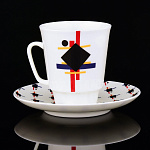 0056954/81.26709.00.1 ЛФЗ ЧАШКА+БЛЮДЦЕ Майская "Супрематический орнамент" КН1