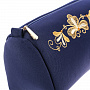 Косметичка "Листопад". Темно-синяя с золотой вышивкой, фотография 3. Интернет-магазин ЛАВКА ПОДАРКОВ