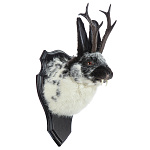  ЧУЧЕЛО "КРОЛИК С РОГАМИ"черно-белый