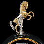 Часы каминные из малахита и бронзы с позолотой "Конь", фотография 6. Интернет-магазин ЛАВКА ПОДАРКОВ