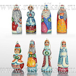 0027782/400549 ФИГУРА точеная ''Снегурочка в синей шубе" 10см  