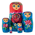 Матрешка "Розочка" 5 мест