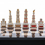 Шахматы с фигурами из фарфора "Нефтяные" 48х48 см, фотография 4. Интернет-магазин ЛАВКА ПОДАРКОВ