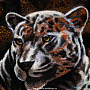 Картина янтарная "Пантера" 70х100 см, фотография 3. Интернет-магазин ЛАВКА ПОДАРКОВ