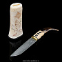 Нож сувенирный с рукоятью из кости "Кабинетный", фотография 2. Интернет-магазин ЛАВКА ПОДАРКОВ