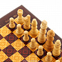 Шахматы деревянные "Темно-красная классика", фотография 4. Интернет-магазин ЛАВКА ПОДАРКОВ