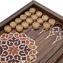 Нарды-шашки деревянные маркетри "Пески времени" 49х25 см, фотография 5. Интернет-магазин ЛАВКА ПОДАРКОВ