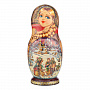 Матрешка "Гуляние. Зима" 10 мест, фотография 1. Интернет-магазин ЛАВКА ПОДАРКОВ