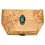 Шкатулка из карельской березы с малахитом, фотография 4. Интернет-магазин ЛАВКА ПОДАРКОВ