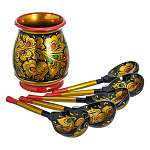 0076529 Хохлома Набор из 7 пр.  "Хозяюшка" предание старины 6363000007