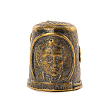 0036078 Сувенир НАПЕРСТОК АЛЕКСАНДР ПУШКИН  2*3см