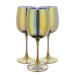   ГХСЗ RNТZ8166 Набор 3 БОКАЛА 410мл "ТАНЗАНИТ"  (аллергресс)