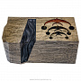 Шкатулка из карельской березы с янтарной вставкой "Дежавю", фотография 1. Интернет-магазин ЛАВКА ПОДАРКОВ