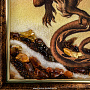 Картина янтарная "Огненный дракон" 47х37 см, фотография 6. Интернет-магазин ЛАВКА ПОДАРКОВ