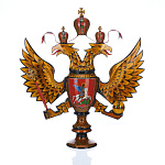 Кубок "Герб России" Хохлома