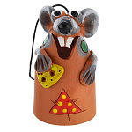 0051949 Керамика СИМВОЛ ГОДА 2020 Колокольчик КРЫСЕНОК в ассортименте