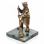 Бронзовая статуэтка "Дворник", фотография 2. Интернет-магазин ЛАВКА ПОДАРКОВ
