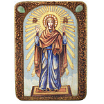 0029425-RTI-216.m/15*20см Икона подарочная"Пр.Богородицы "Нерушимая стена"мор.дуб  в ПУ 