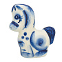 Статуэтка Лошадь "Конь Агат". Гжель, фотография 3. Интернет-магазин ЛАВКА ПОДАРКОВ