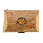 202633 Нат.дерево Шкатулка-ларец, карел береза,23*13*11