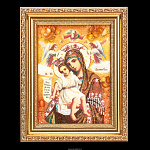 Картина янтарная "Икона Божией Матери Достойно есть"