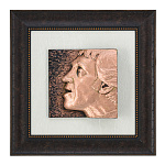 0026941 Гальванопластика Панно настенное "ВЛАДИМИР ВЫСОЦКИЙ" 53*53см