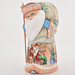 0015633/ВКТР-25см Скульптура из дерева "Снеговик" 25см