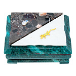 202977/8005 Нат.камень ШКАТУЛКА 170*120*85 мм