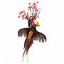 Настенное чучело птицы "Фазан золотой", фотография 1. Интернет-магазин ЛАВКА ПОДАРКОВ