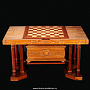 Шахматный стол из дерева "Битва на Ниле" в эксклюзивном наборе, фотография 2. Интернет-магазин ЛАВКА ПОДАРКОВ