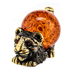 0061085-НП/3*2см  Изделия из янтаря ТИГРЕНОК шар