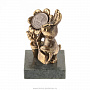 Бронзовая статуэтка "Кролик с подсолнухом", фотография 2. Интернет-магазин ЛАВКА ПОДАРКОВ