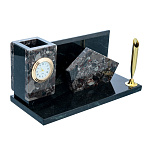 0053723/0004  Нат.камень Письменный прибор  210*100*110