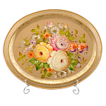 Поднос с авторской росписью "Цветы" 38х31 см