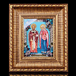 Икона "Киприан и Устинья" 38 х 44 см