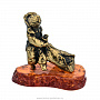 Статуэтка с янтарем "Мышь Одессит", фотография 1. Интернет-магазин ЛАВКА ПОДАРКОВ