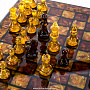 Шахматы янтарные "Камелот" 32х32 см, фотография 4. Интернет-магазин ЛАВКА ПОДАРКОВ
