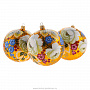 Набор елочных шаров в шкатулке с авторской росписью, фотография 3. Интернет-магазин ЛАВКА ПОДАРКОВ