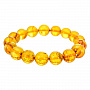 Браслет из натурального янтаря "Шары", фотография 2. Интернет-магазин ЛАВКА ПОДАРКОВ