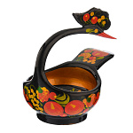 0013220/12*14см+ЛЕБЕДЬ  Хохлома СОЛОНКА "ЛЕБЕДЬ" в ассортиметне 